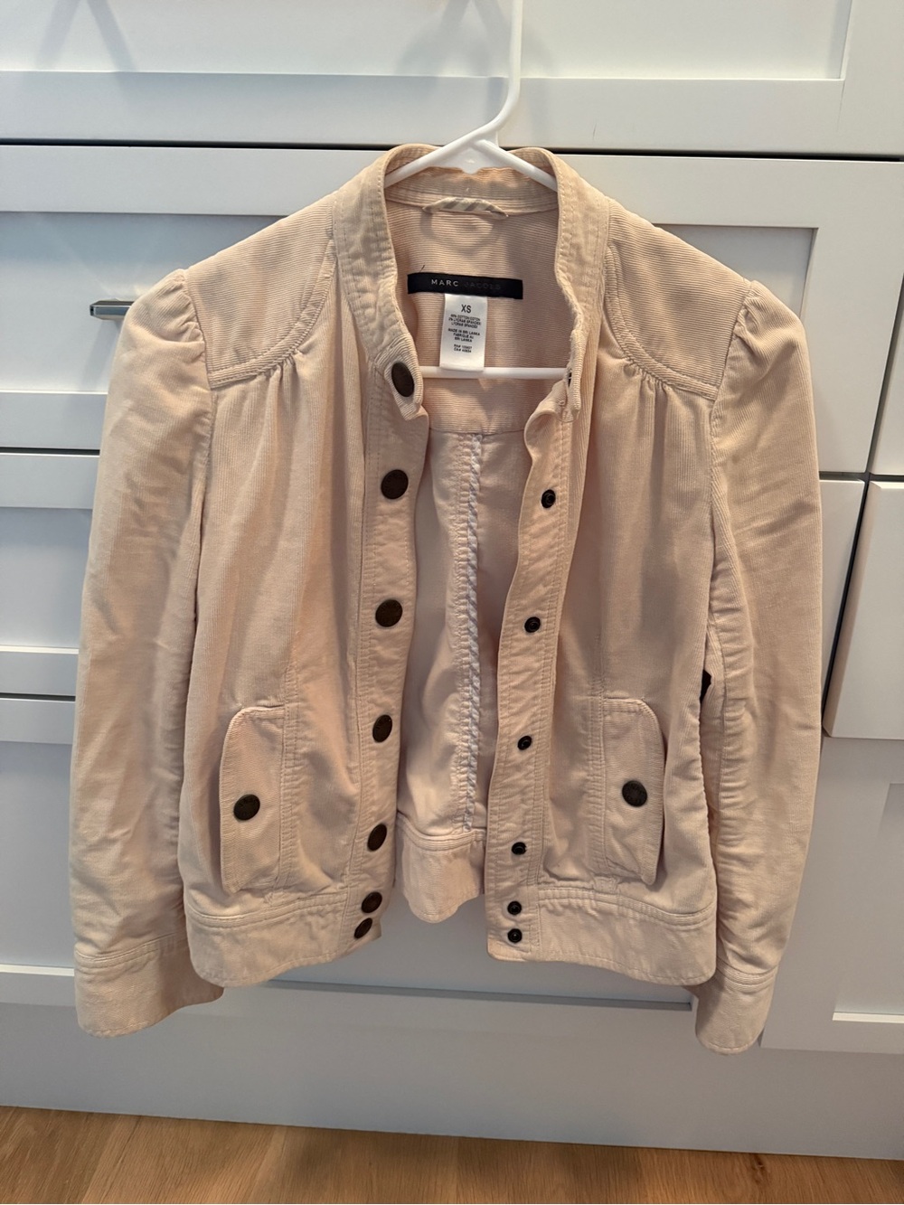 Marc Jacobs Cream Utility Button-Front Jacket